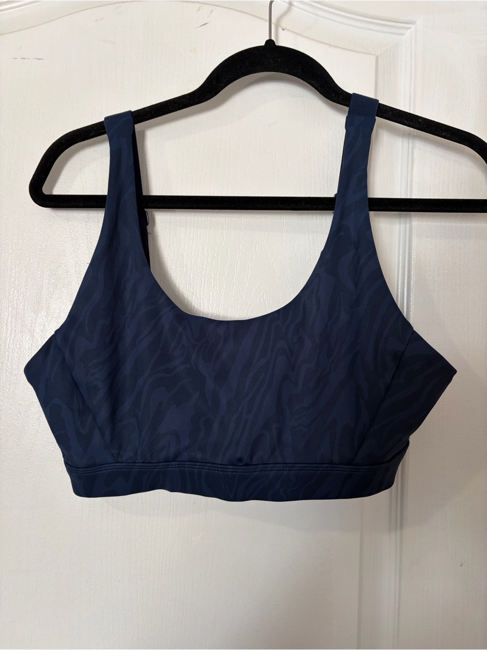 Lole Navy Blue Zebra Print  Sports Bra